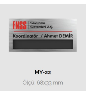 022-HZ-YAKA İSİMLİĞİ 022-HZ-YAKA İSİMLİĞİ
